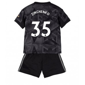 Arsenal Oleksandr Zinchenko #35 kläder Barn 2022-23 Bortatröja Kortärmad (+ korta byxor)